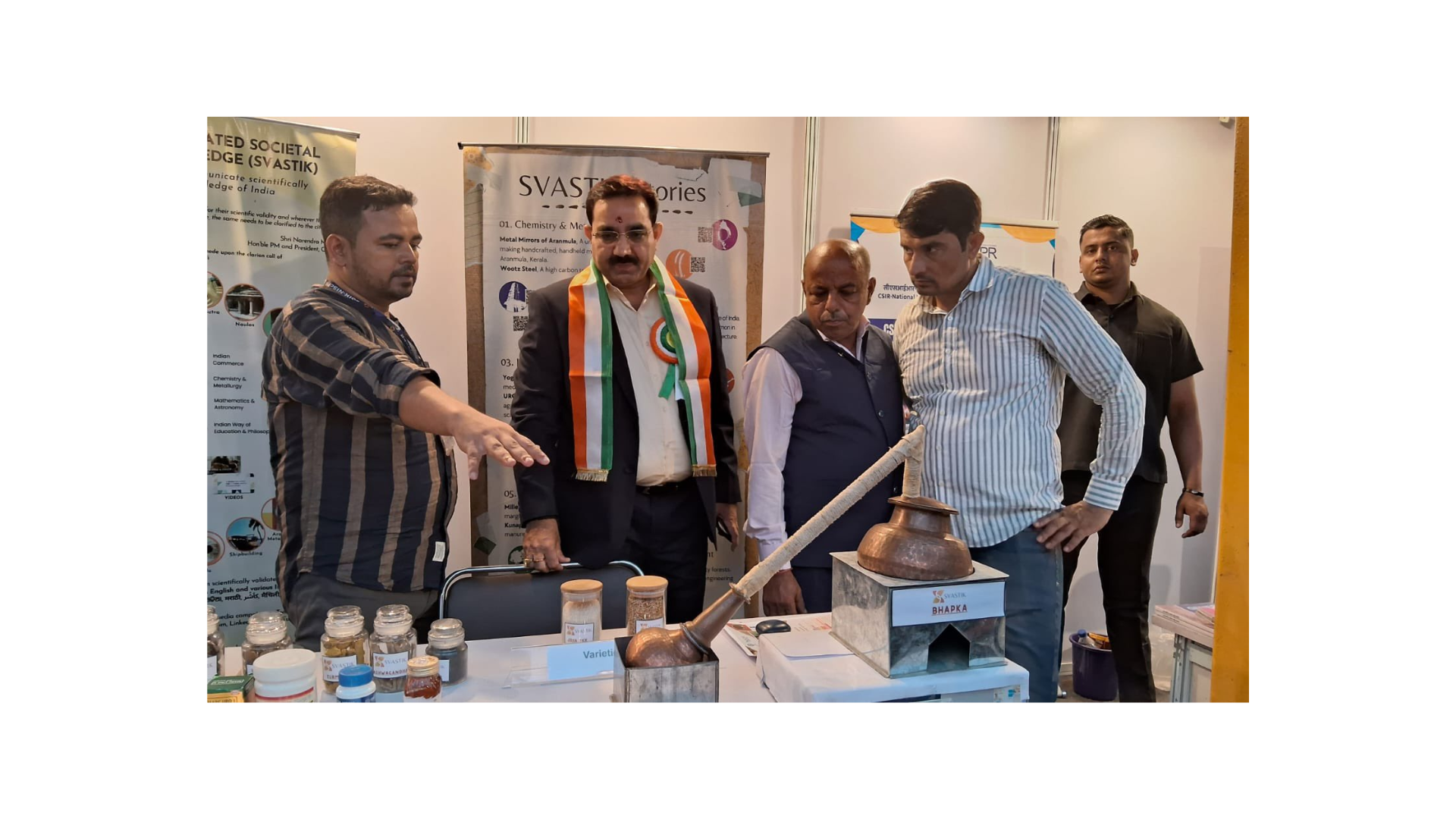 NIScPR-SVASTIK at the 10th Vibrant India 2024 Exhibition at Dilli Haat, Pitampura, New Delhi, showcasing various Indian traditional knowledge with scientific basis Image