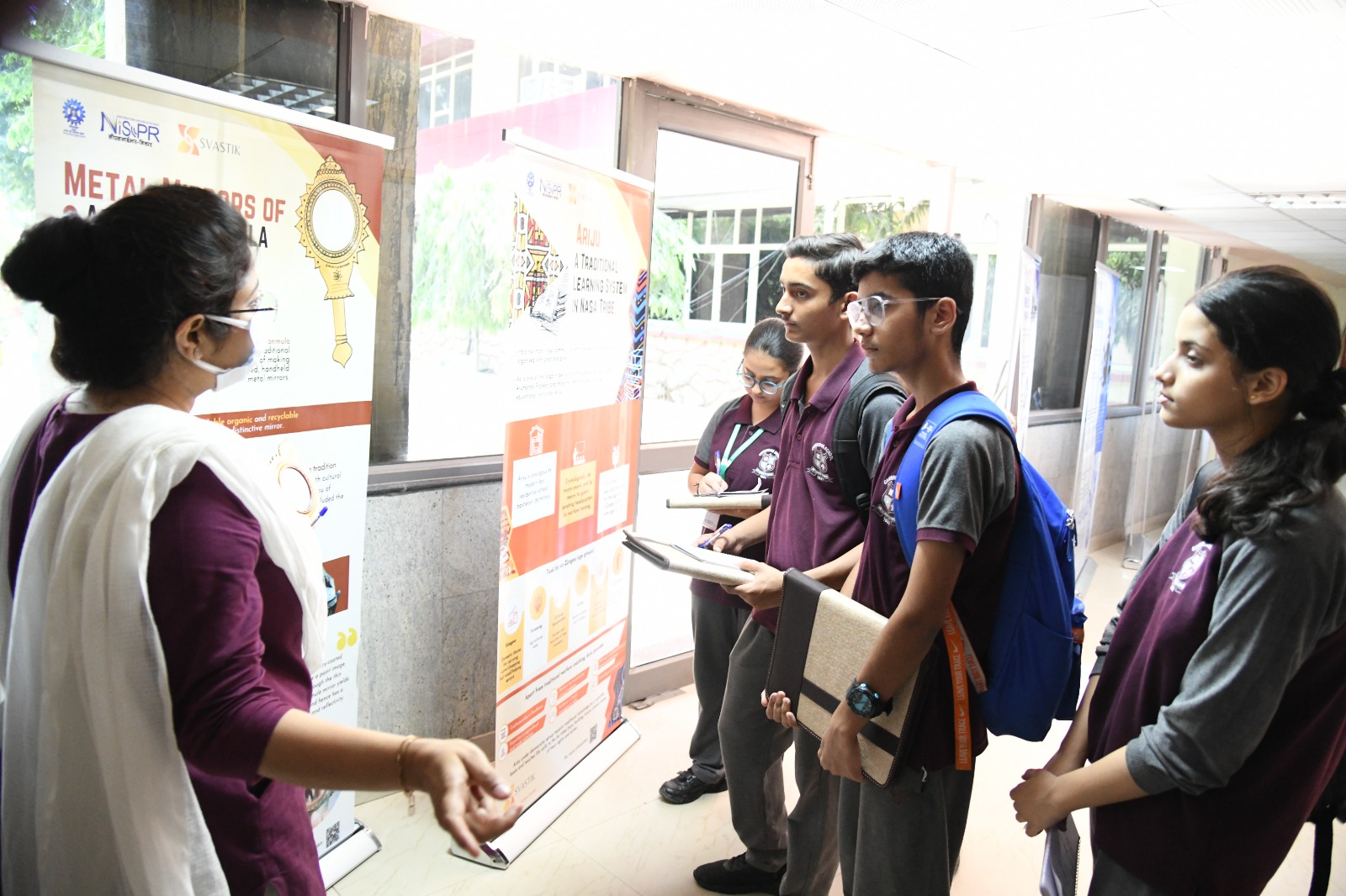 SVASTIK exhibition at the “Student-Scientist Connect Program-Impact of Climate Change Food and Water Sustainability” Image
