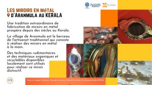 Les miroirs en mtal dAranmula au KeralaAranmula