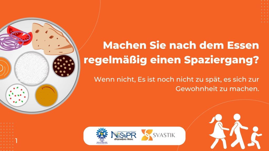 Spaziergang nach dem Essen